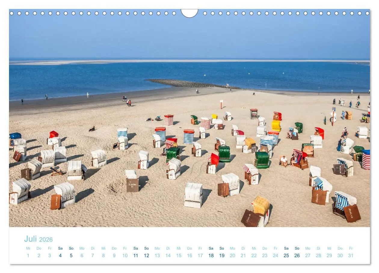 Bild: 9783457642962 | Moin Borkum (Wandkalender 2026 DIN A3 quer), CALVENDO Monatskalender