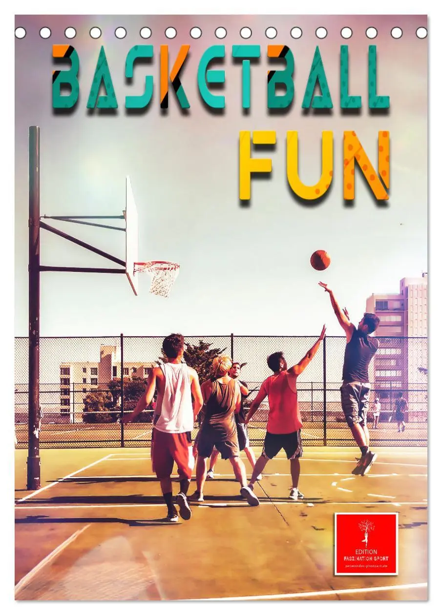 Cover: 9783516352962 | Basketball Fun (Tischkalender 2026 DIN A5 hoch), CALVENDO...