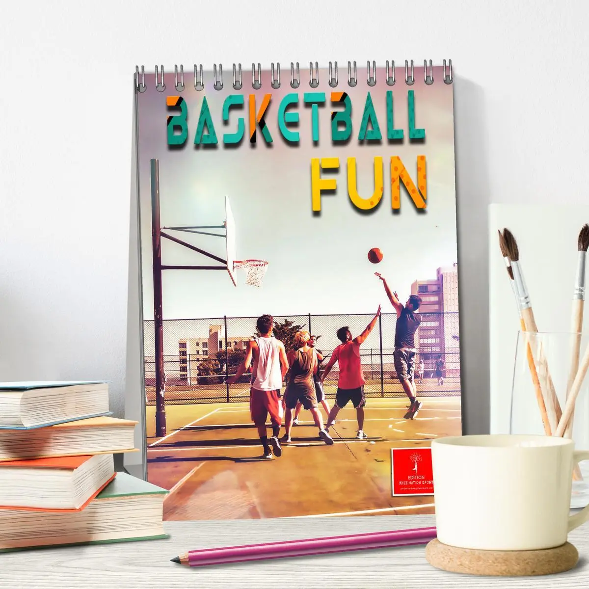Bild: 9783516352962 | Basketball Fun (Tischkalender 2026 DIN A5 hoch), CALVENDO...