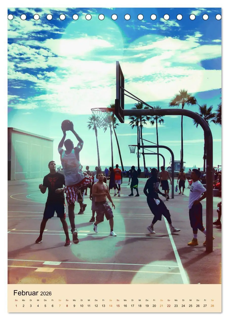 Bild: 9783516352962 | Basketball Fun (Tischkalender 2026 DIN A5 hoch), CALVENDO...