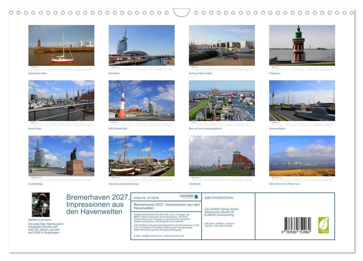 Bild: 9783569752962 | Bremerhaven 2027. Impressionen aus den Havenwelten (Wandkalender...
