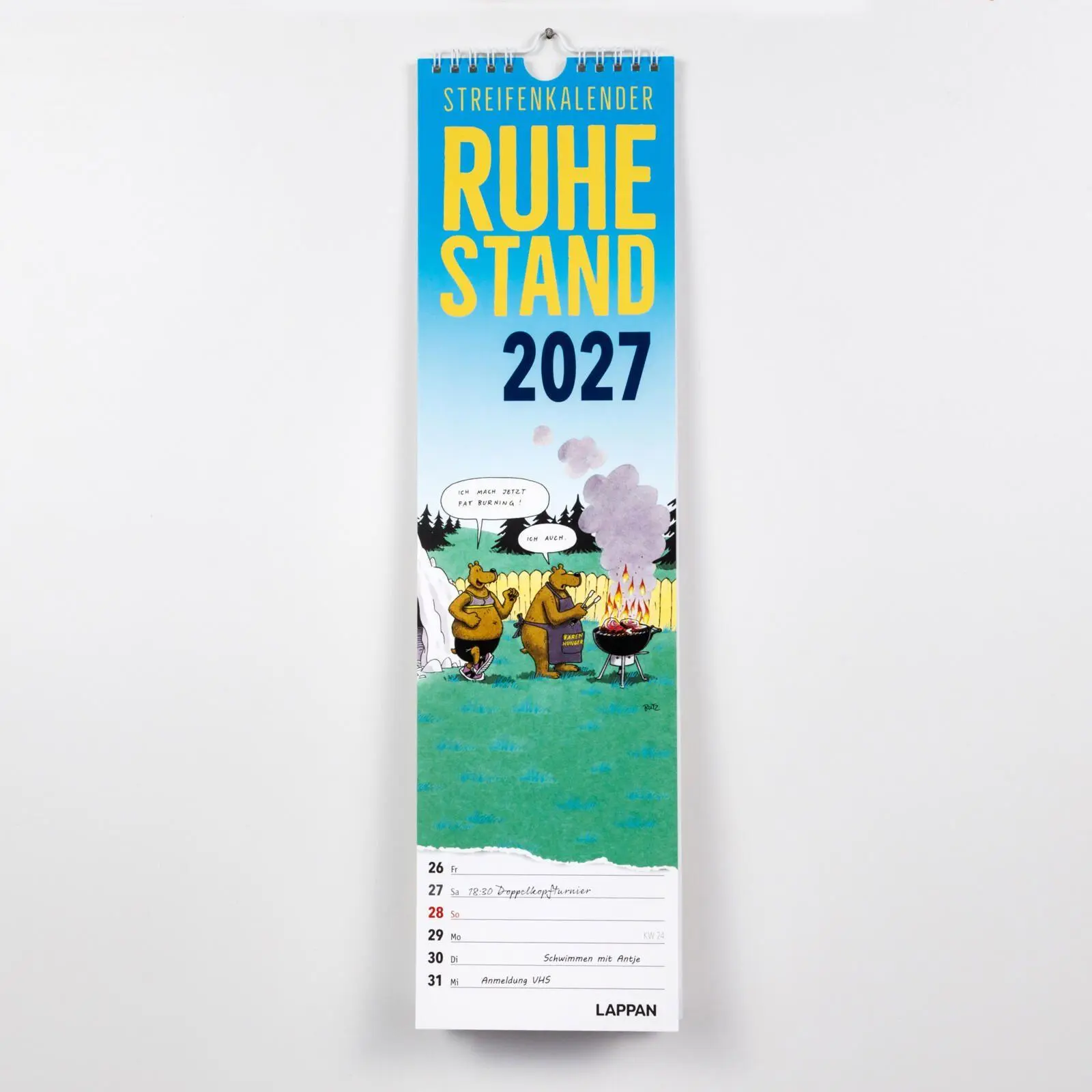 Bild: 9783830322962 | Ruhestand Streifenkalender 2027: Monatskalender für die Wand | Verlag