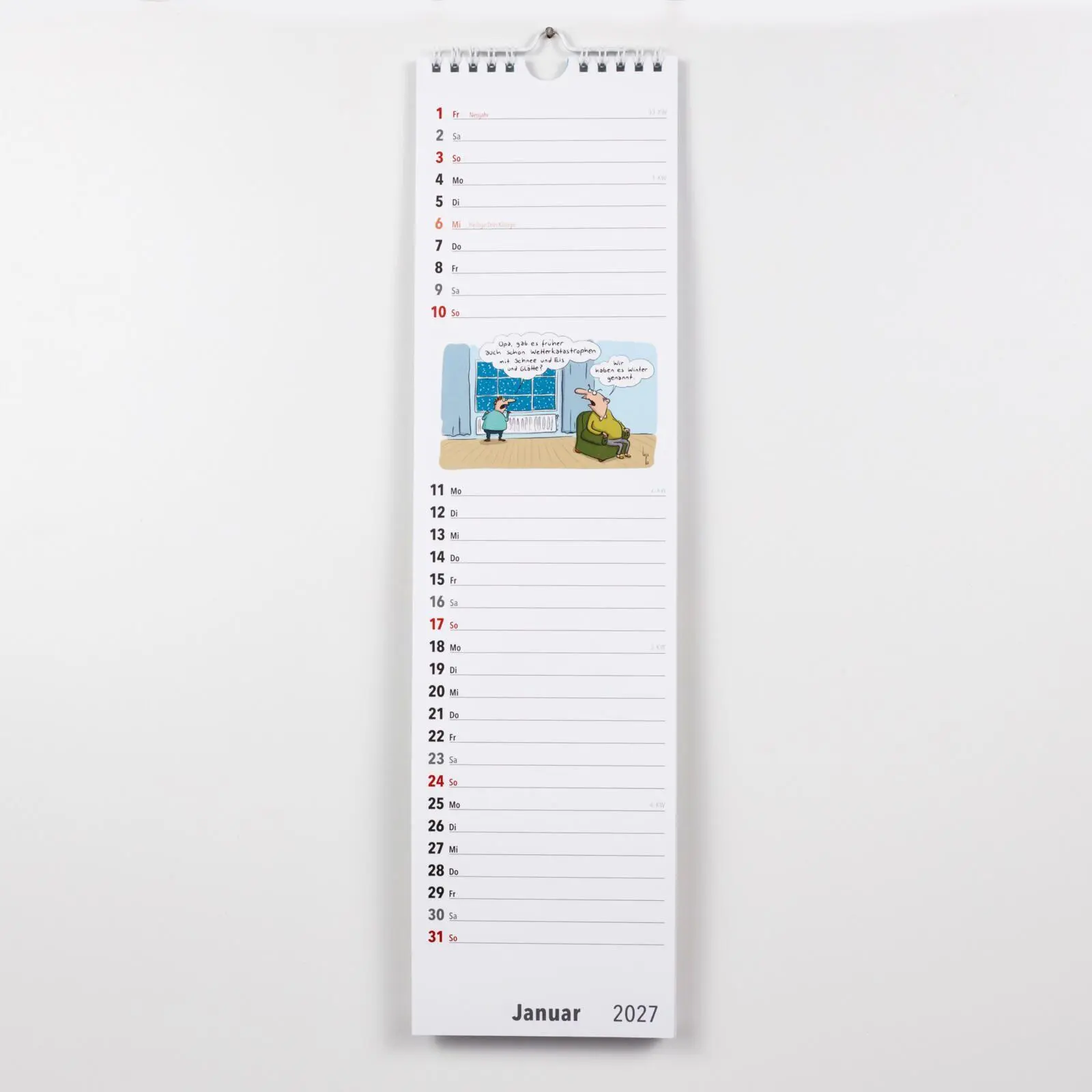 Bild: 9783830322962 | Ruhestand Streifenkalender 2027: Monatskalender für die Wand | Verlag