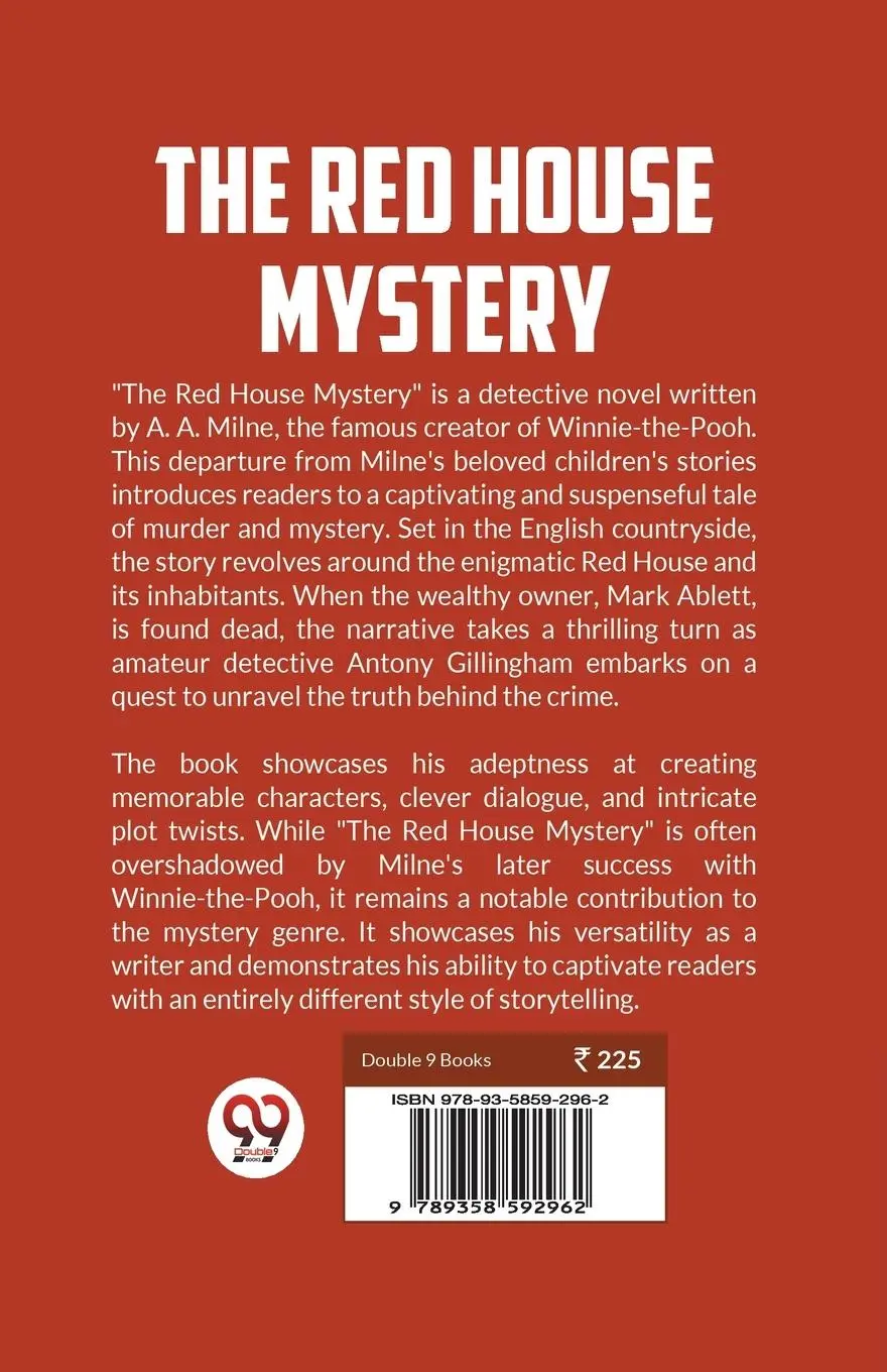 Rückseite: 9789358592962 | The Red House Mystery | A. A. Milne | Taschenbuch | Englisch | 2023