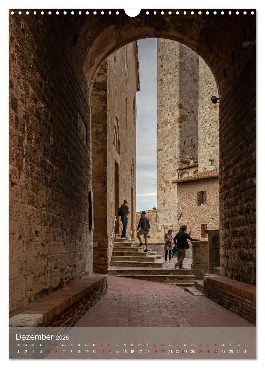 Bild: 9783516243062 | San Gimignano - Stadt der Türme (Wandkalender 2026 DIN A3 hoch),...