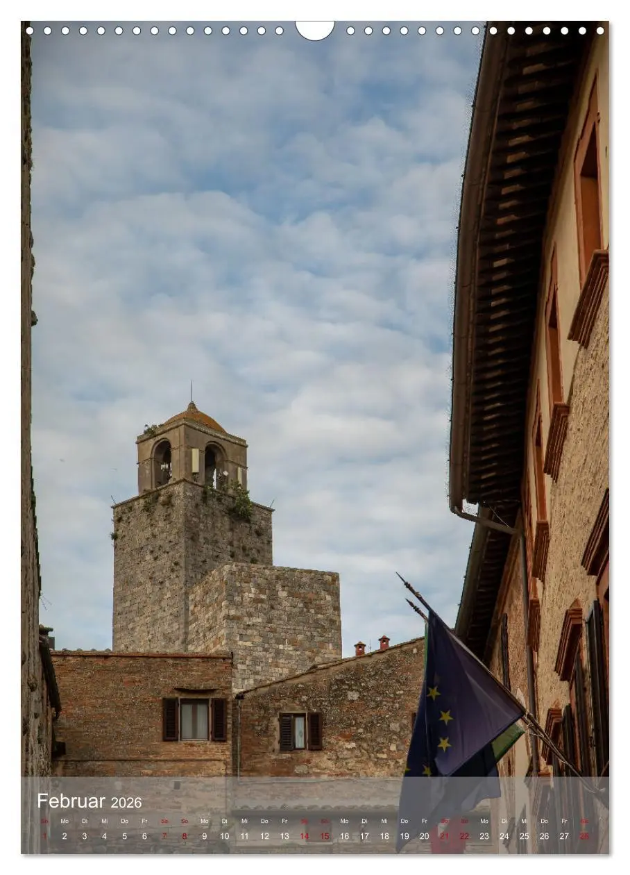 Bild: 9783516243062 | San Gimignano - Stadt der Türme (Wandkalender 2026 DIN A3 hoch),...