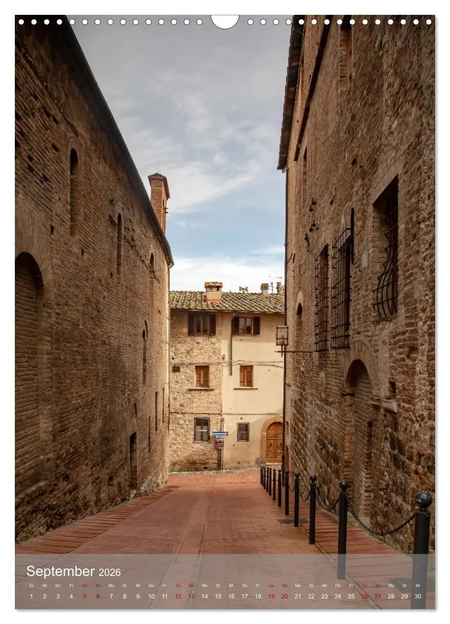 Bild: 9783516243062 | San Gimignano - Stadt der Türme (Wandkalender 2026 DIN A3 hoch),...