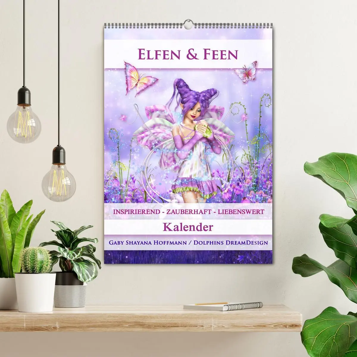 Bild: 9783516483062 | Elfen &amp; Feen - Kalender (Wandkalender 2026 DIN A2 hoch), CALVENDO...