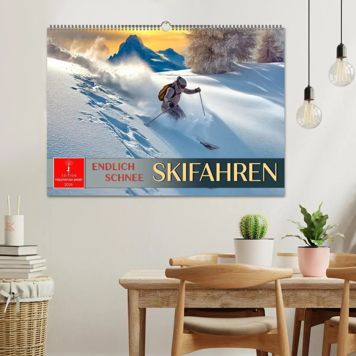 Bild: 9783516623062 | Skifahren - endlich Schnee (Wandkalender 2026 DIN A2 quer),...
