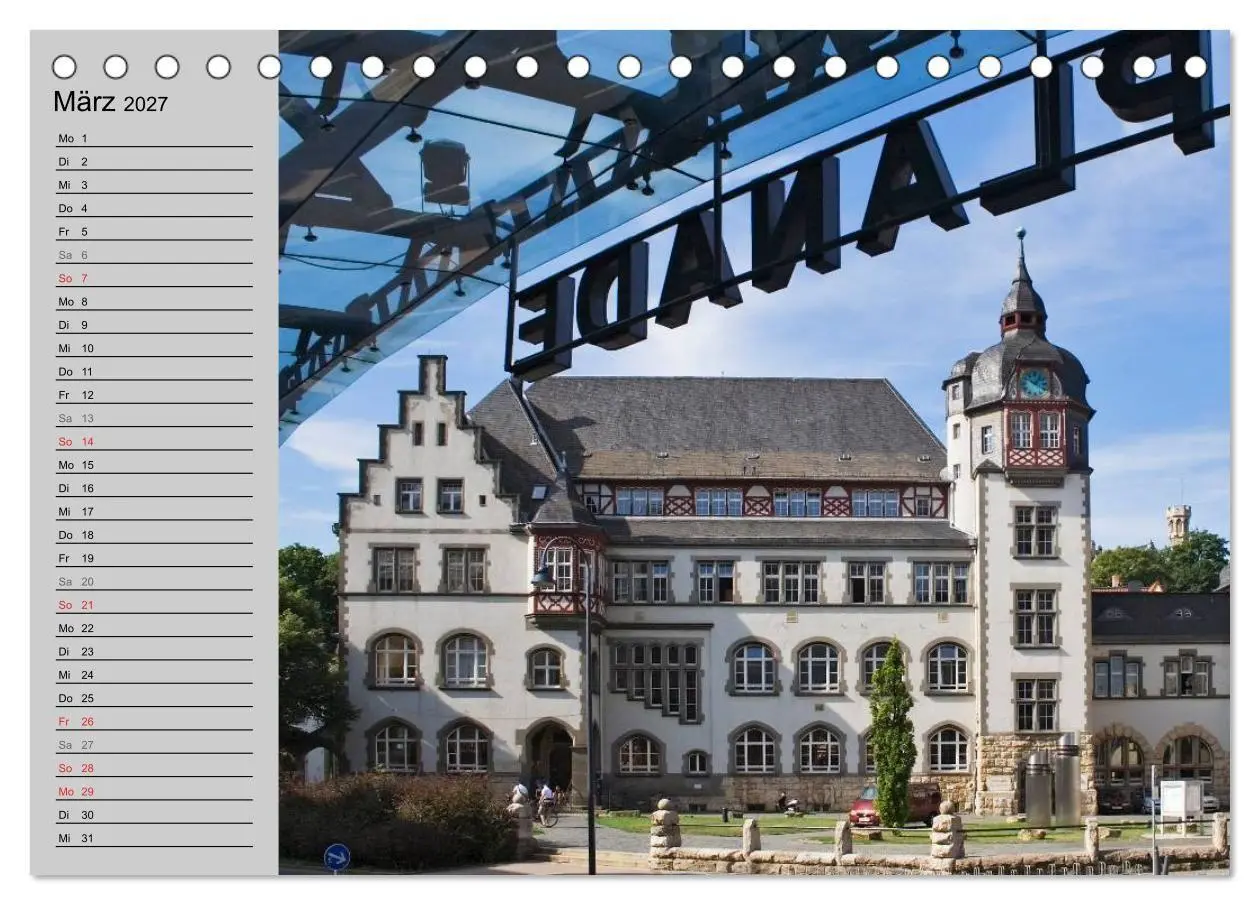 Bild: 9783569953062 | Jena in Thüringen (Tischkalender 2027 DIN A5 quer), CALVENDO...
