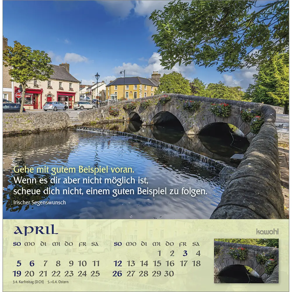 Bild: 9783754843062 | Möge Gott deinen Weg segnen 2026 | Irische Segenswünsche | Kalender