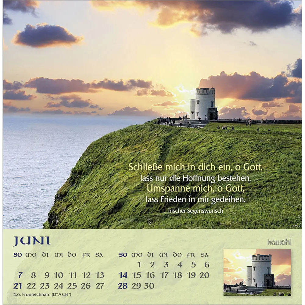 Bild: 9783754843062 | Möge Gott deinen Weg segnen 2026 | Irische Segenswünsche | Kalender