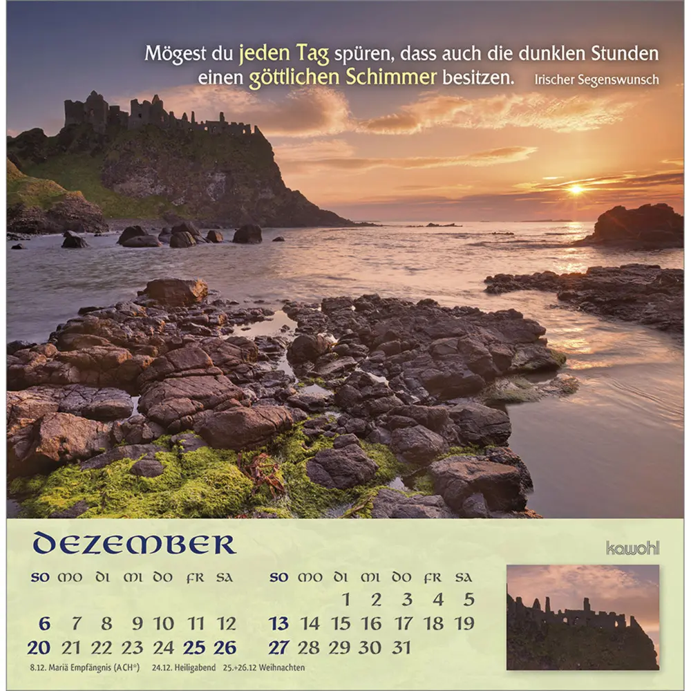 Bild: 9783754843062 | Möge Gott deinen Weg segnen 2026 | Irische Segenswünsche | Kalender