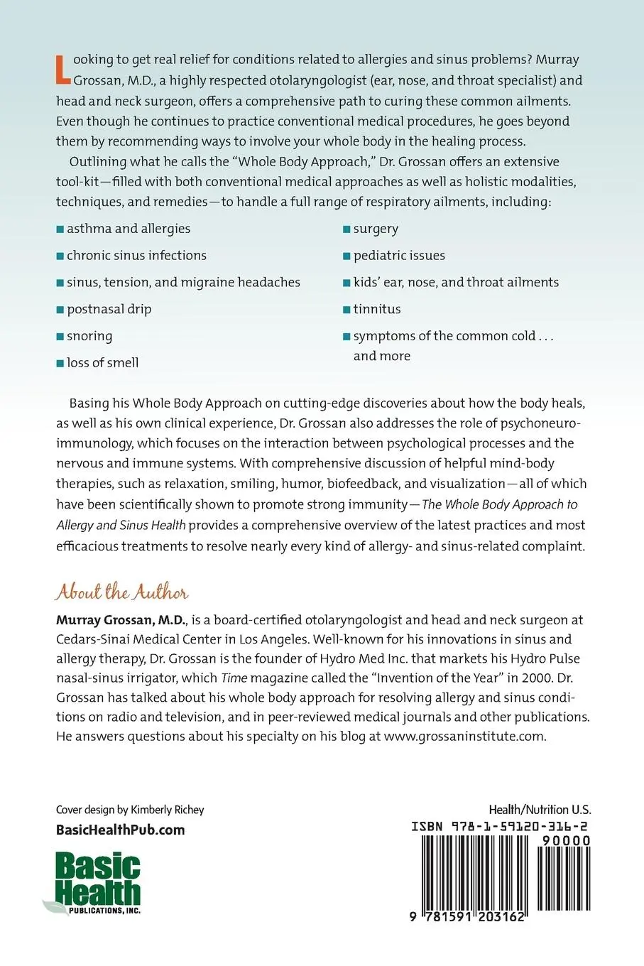 Rückseite: 9781591203162 | The Whole Body Approach to Allergy and Sinus Health | Grossan | Buch