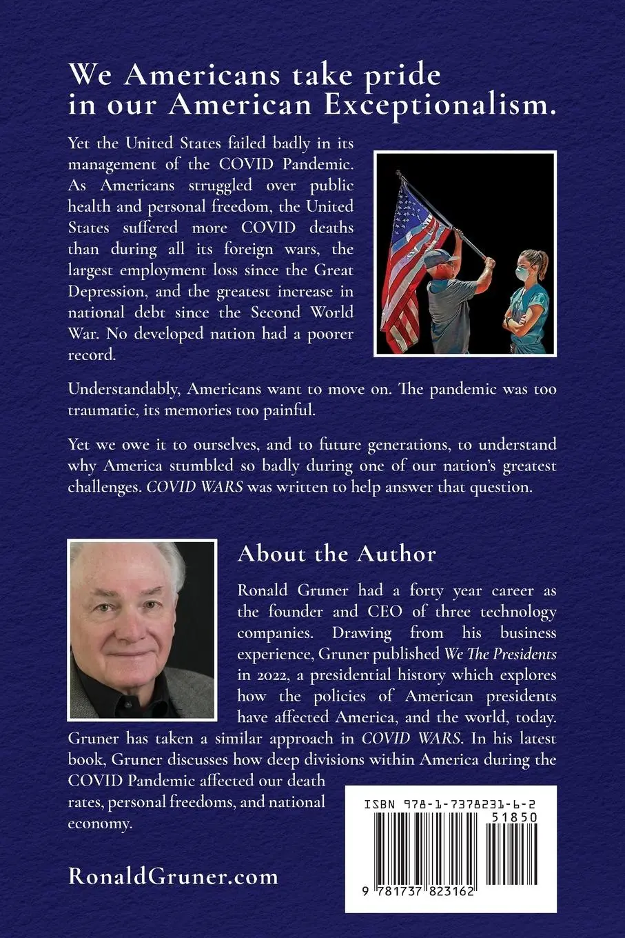 Rückseite: 9781737823162 | COVID WARS | Ronald Gruner | Taschenbuch | Englisch | 2025