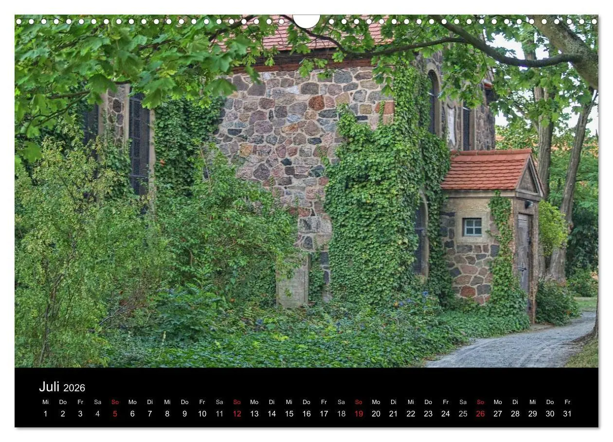 Bild: 9783516163162 | Dorfkirchen in Brandenburg (Wandkalender 2026 DIN A3 quer),...
