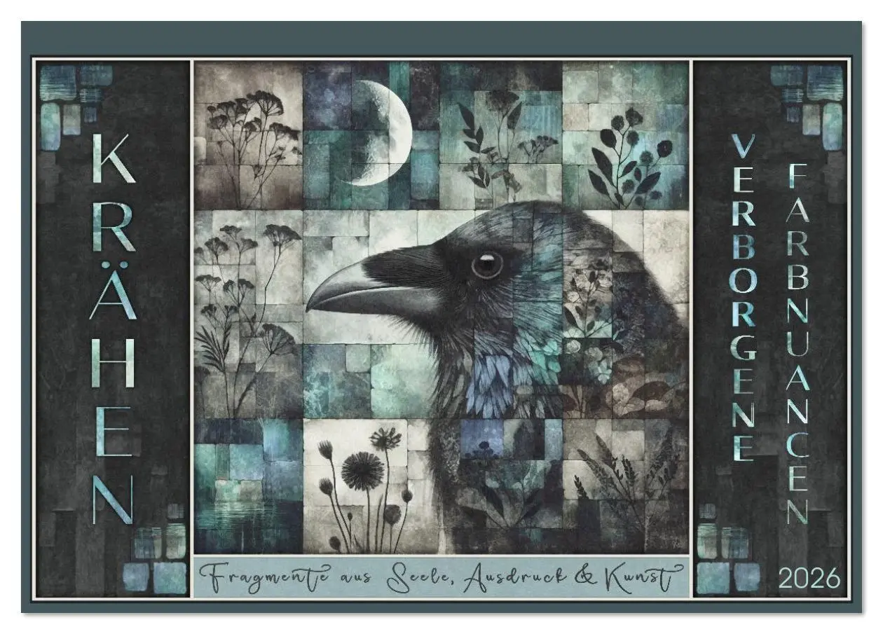 Cover: 9783516613162 | Krähen. Verborgene Farbnuancen. Kunst. (Tischkalender 2026 DIN A5...
