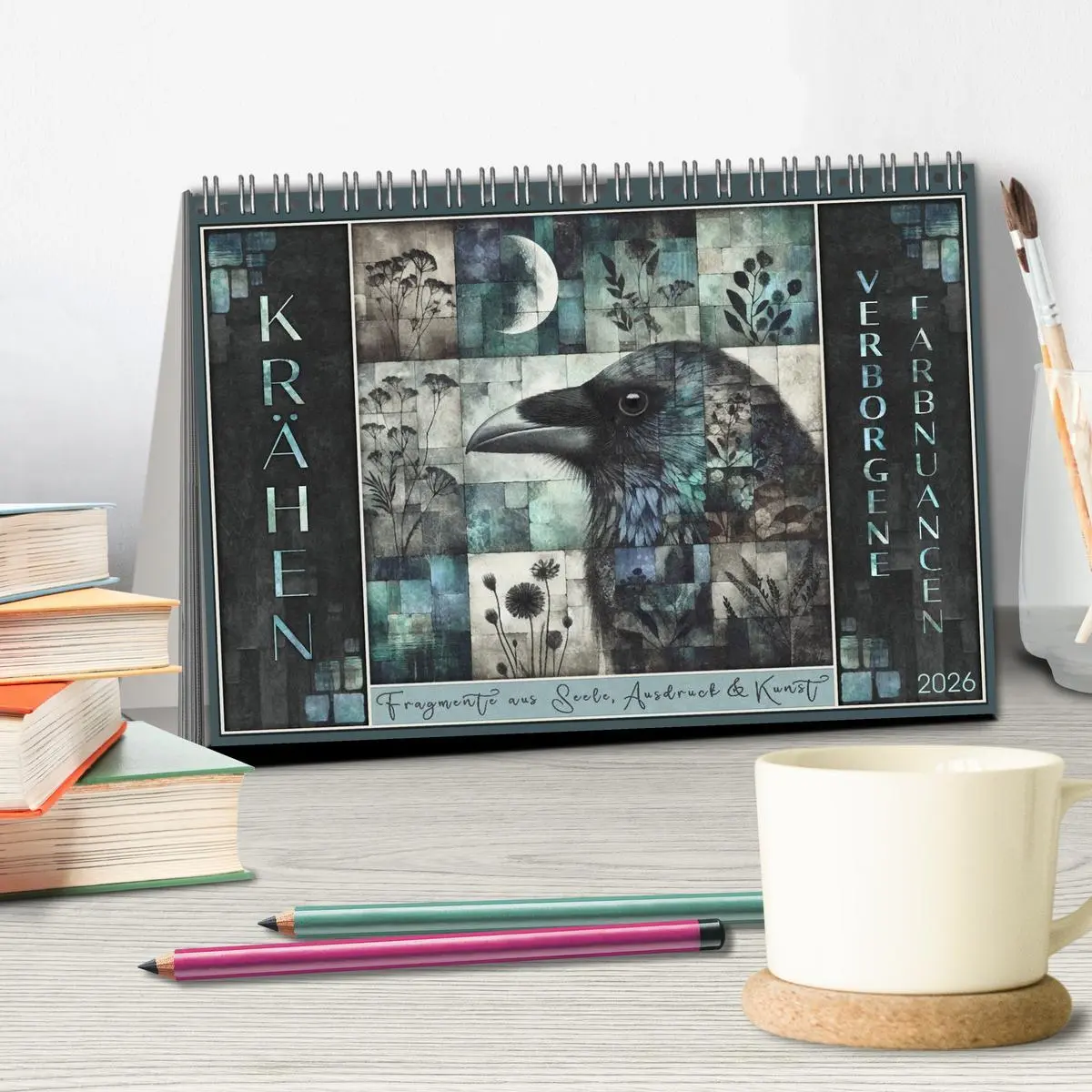 Bild: 9783516613162 | Krähen. Verborgene Farbnuancen. Kunst. (Tischkalender 2026 DIN A5...