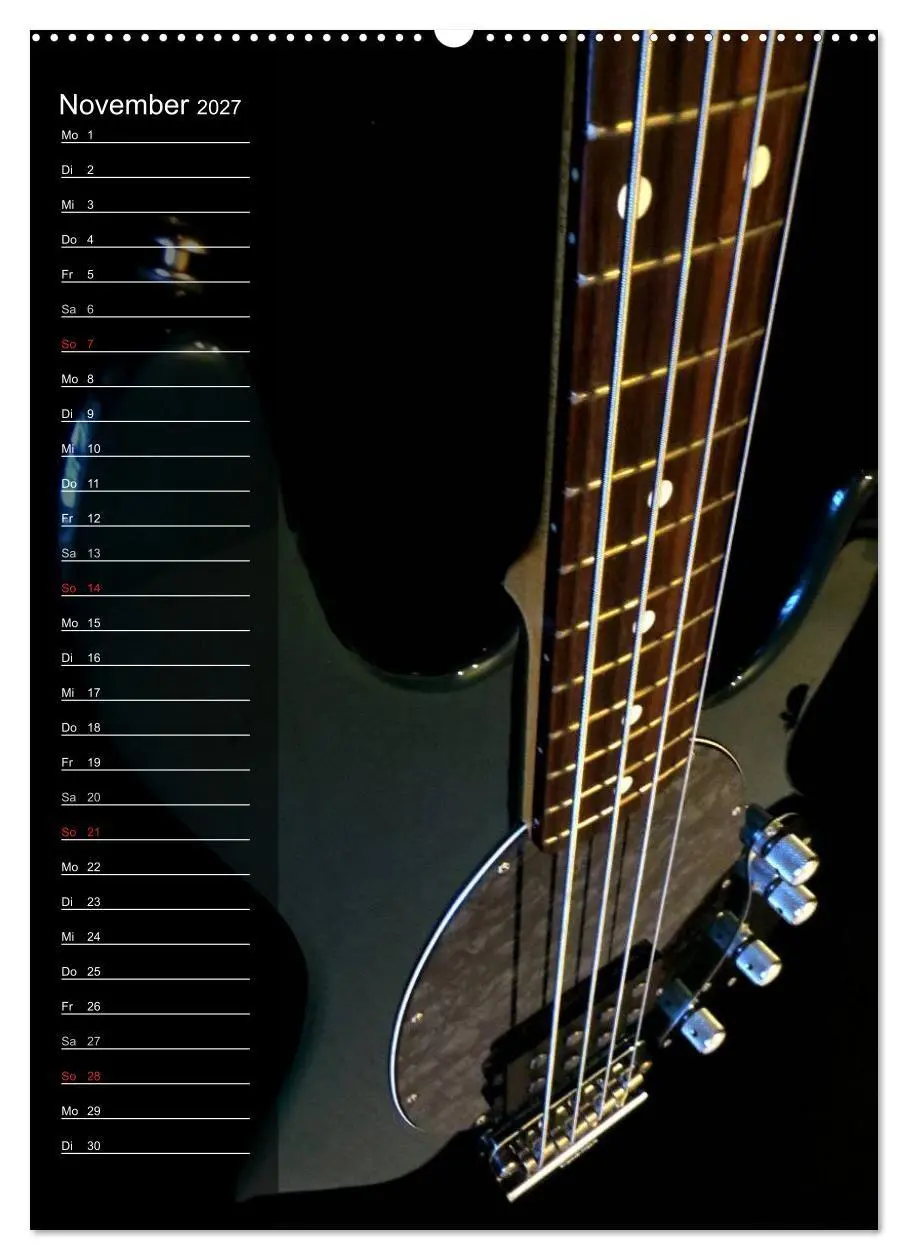Bild: 9783594143162 | ROCKGITARREN in Szene gesetzt / Geburtstagskalender (hochwertiger...