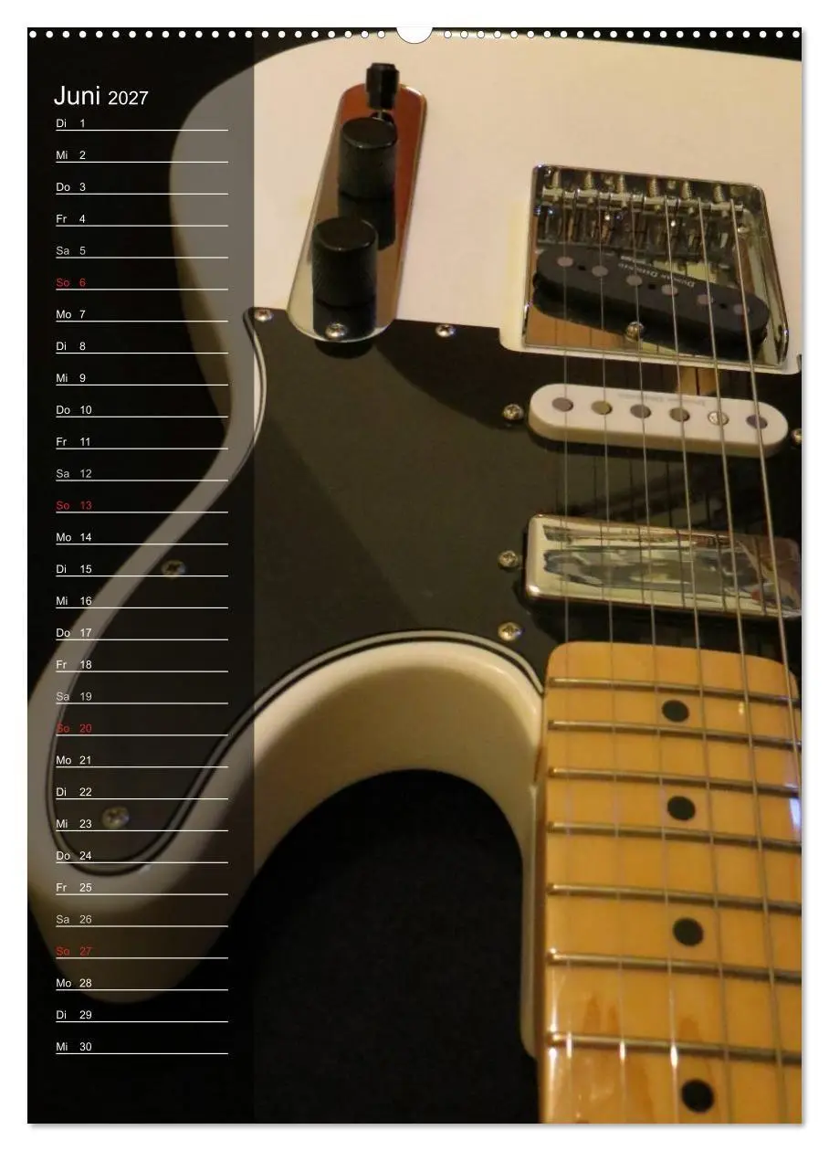 Bild: 9783594143162 | ROCKGITARREN in Szene gesetzt / Geburtstagskalender (hochwertiger...