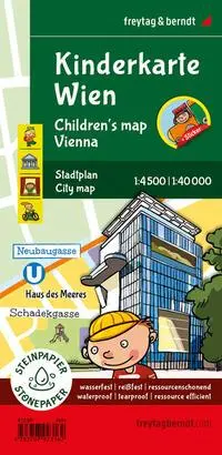 Cover: 9783707923162 | Kinderkarte Wien, Stadtplan 1:40.000, freytag &amp; berndt | Fürnhammer