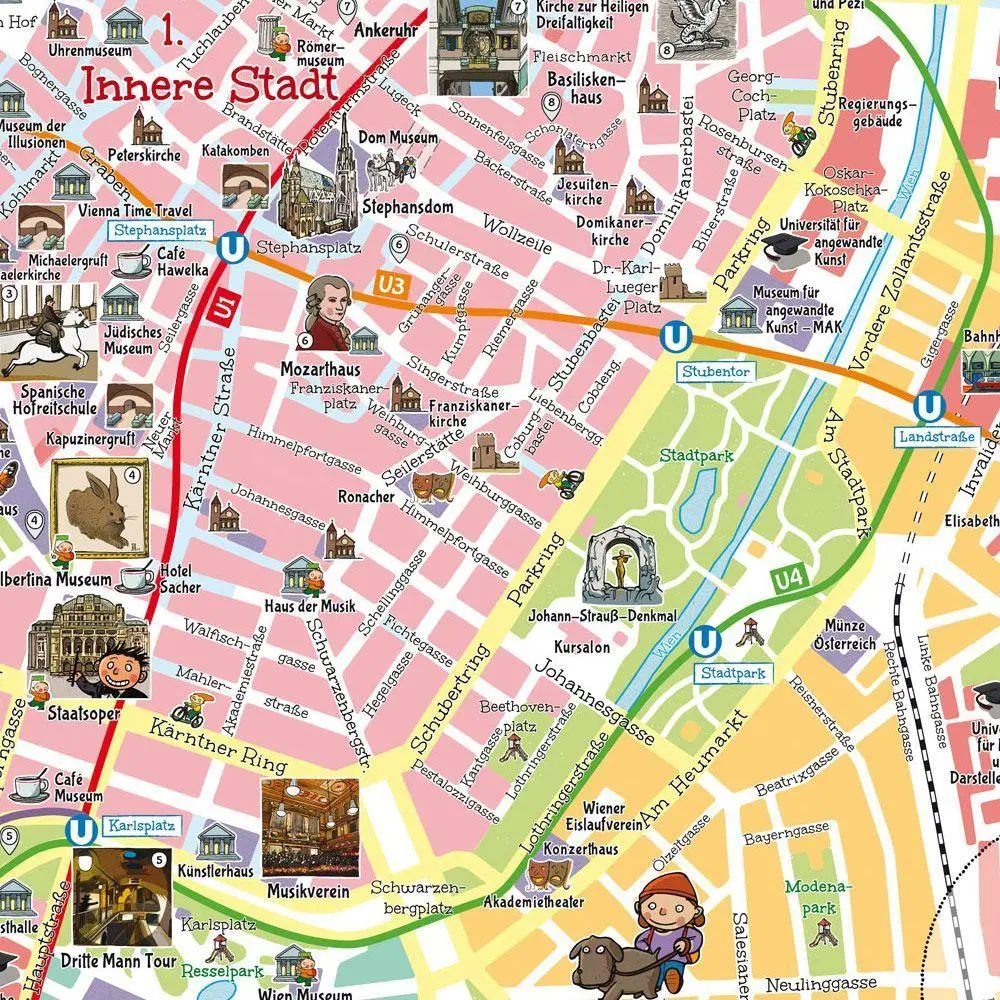 Bild: 9783707923162 | freytag &amp; berndt Stadtplan Kinderkarte Wien 1:40.000 | Fürnhammer
