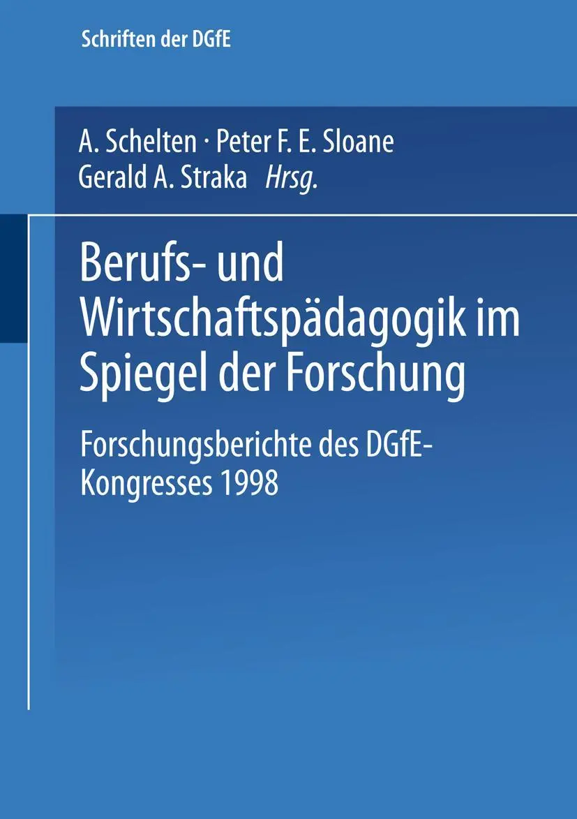 Cover: 9783810023162 | Berufs- und Wirtschaftspädagogik im Spiegel der Forschung | Buch