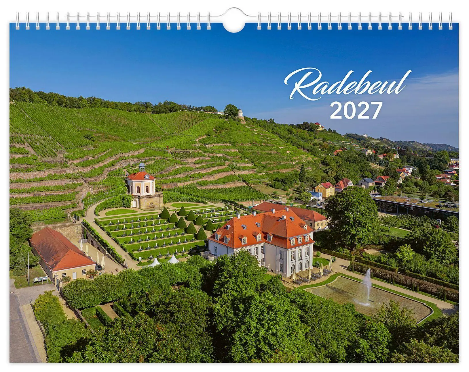 Cover: 9783912303162 | Kalender Radebeul 2027 | 40 x 30 cm schwarzes Kalendarium | Schubert