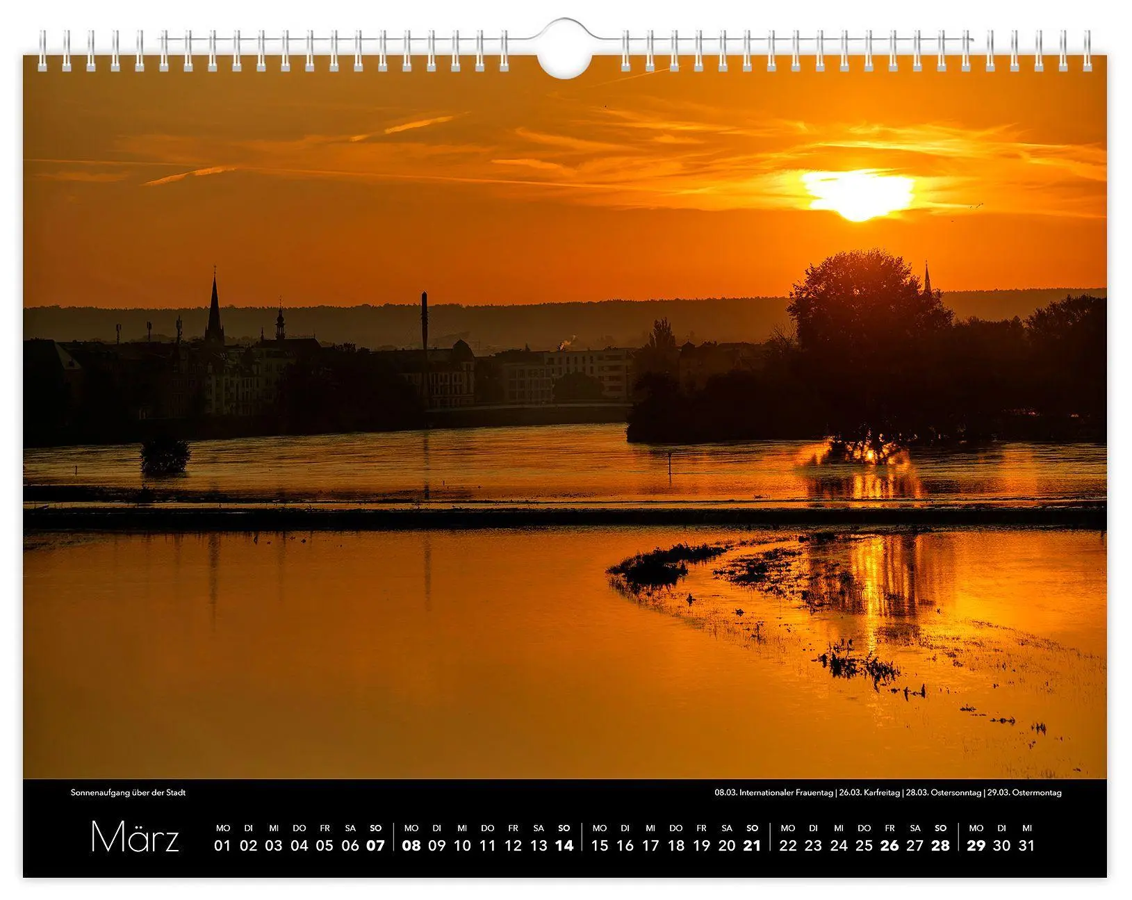 Bild: 9783912303162 | Kalender Radebeul 2027 | 40 x 30 cm schwarzes Kalendarium | Schubert