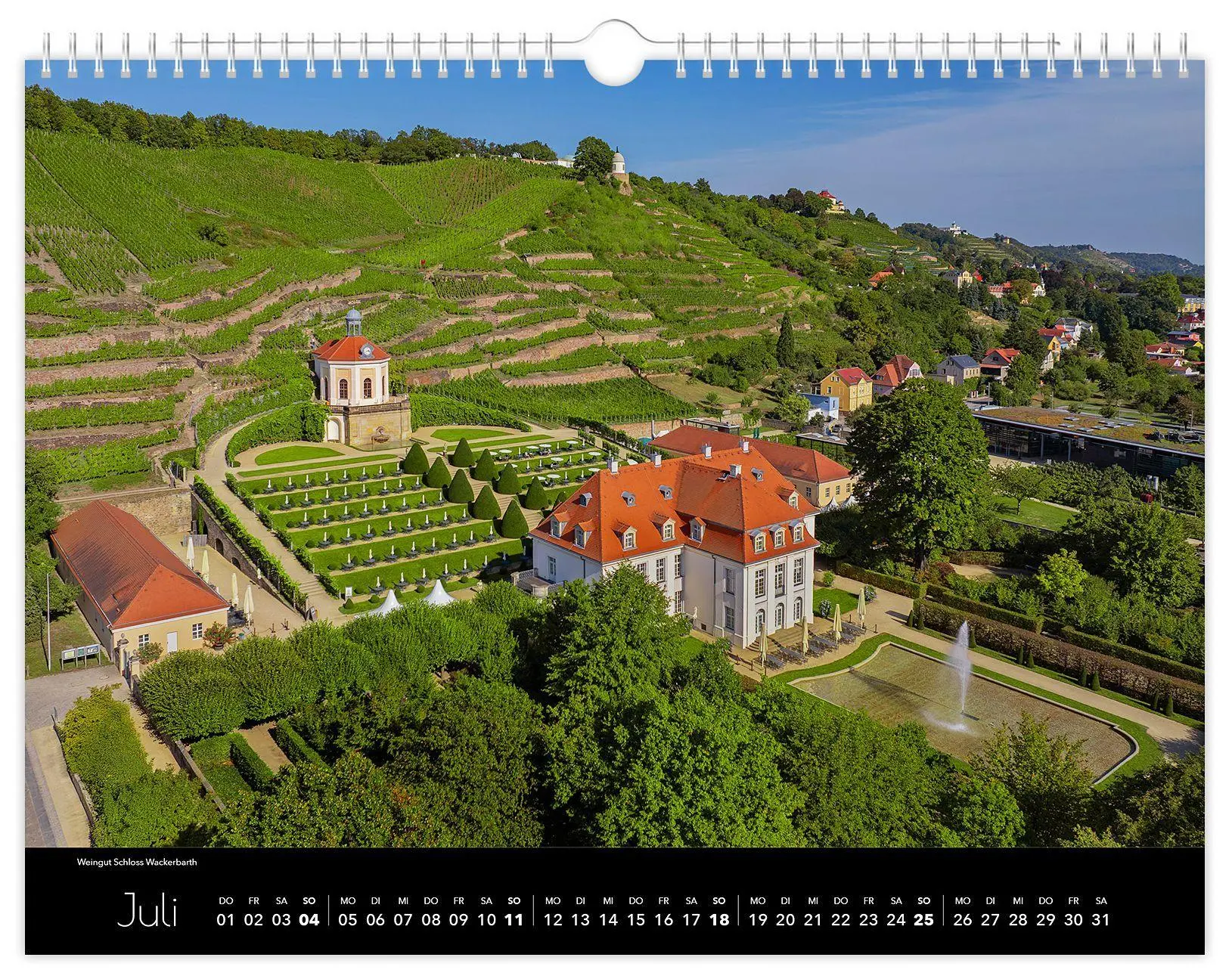 Bild: 9783912303162 | Kalender Radebeul 2027 | 40 x 30 cm schwarzes Kalendarium | Schubert