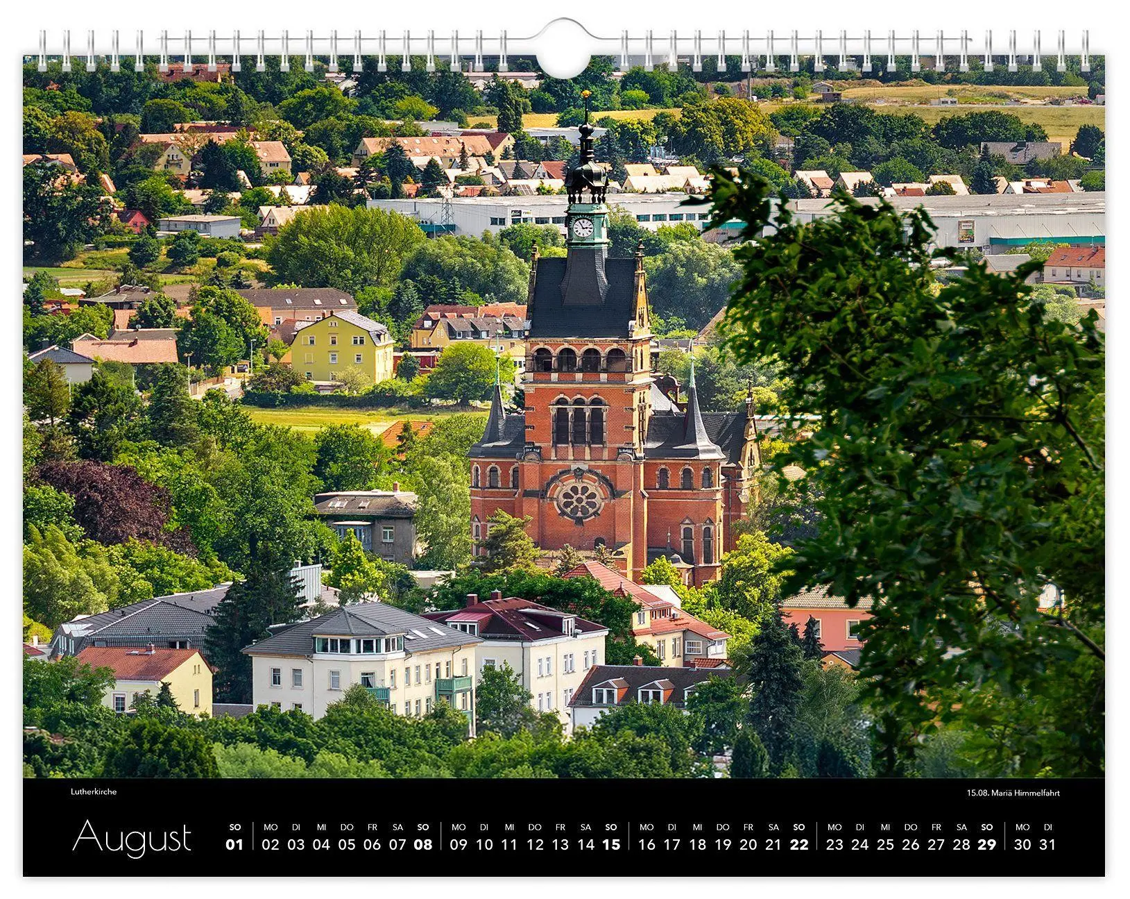 Bild: 9783912303162 | Kalender Radebeul 2027 | 40 x 30 cm schwarzes Kalendarium | Schubert
