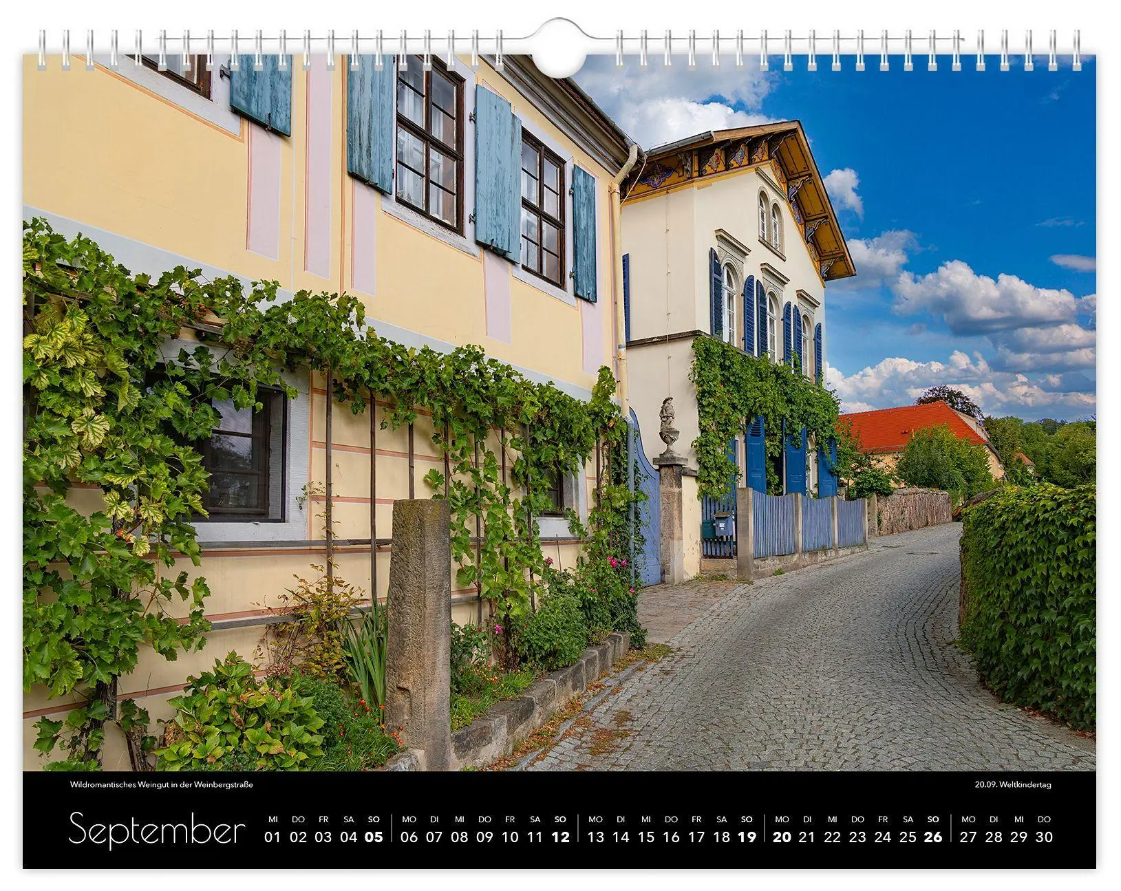 Bild: 9783912303162 | Kalender Radebeul 2027 | 40 x 30 cm schwarzes Kalendarium | Schubert