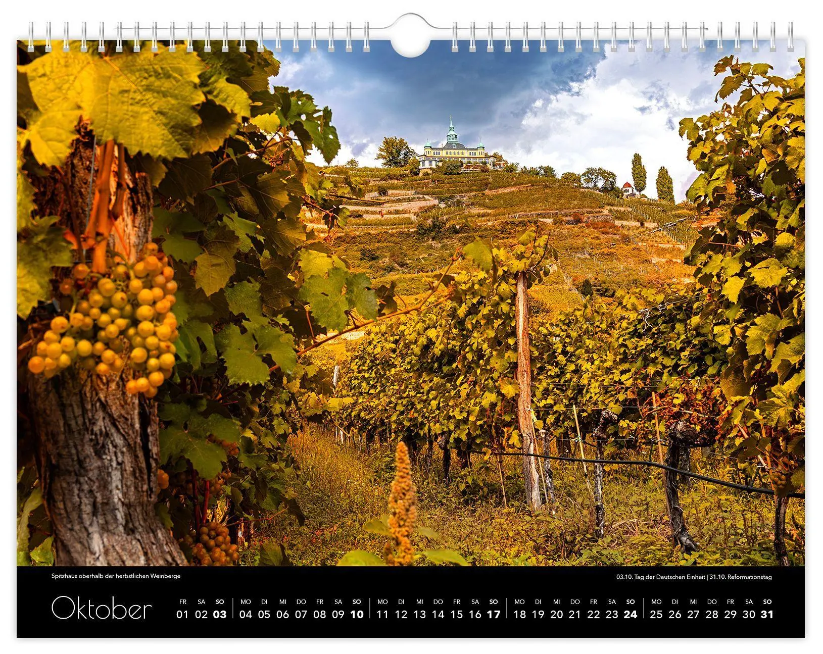 Bild: 9783912303162 | Kalender Radebeul 2027 | 40 x 30 cm schwarzes Kalendarium | Schubert