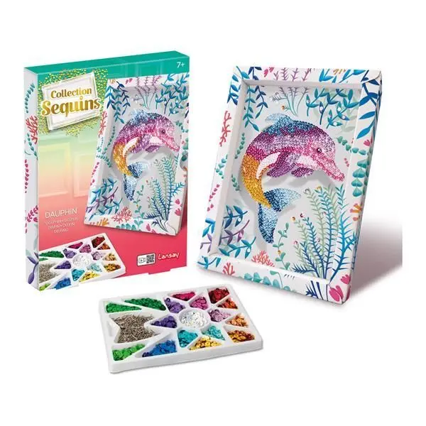 Cover: 3181860203262 | Lansay Collection Sequins Paillettenkunst Delfin | 3220326 | 2024