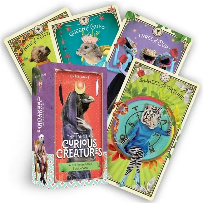 Cover: 9781401963262 | The Tarot of Curious Creatures | A 78 (+1) Card Deck and Guidebook