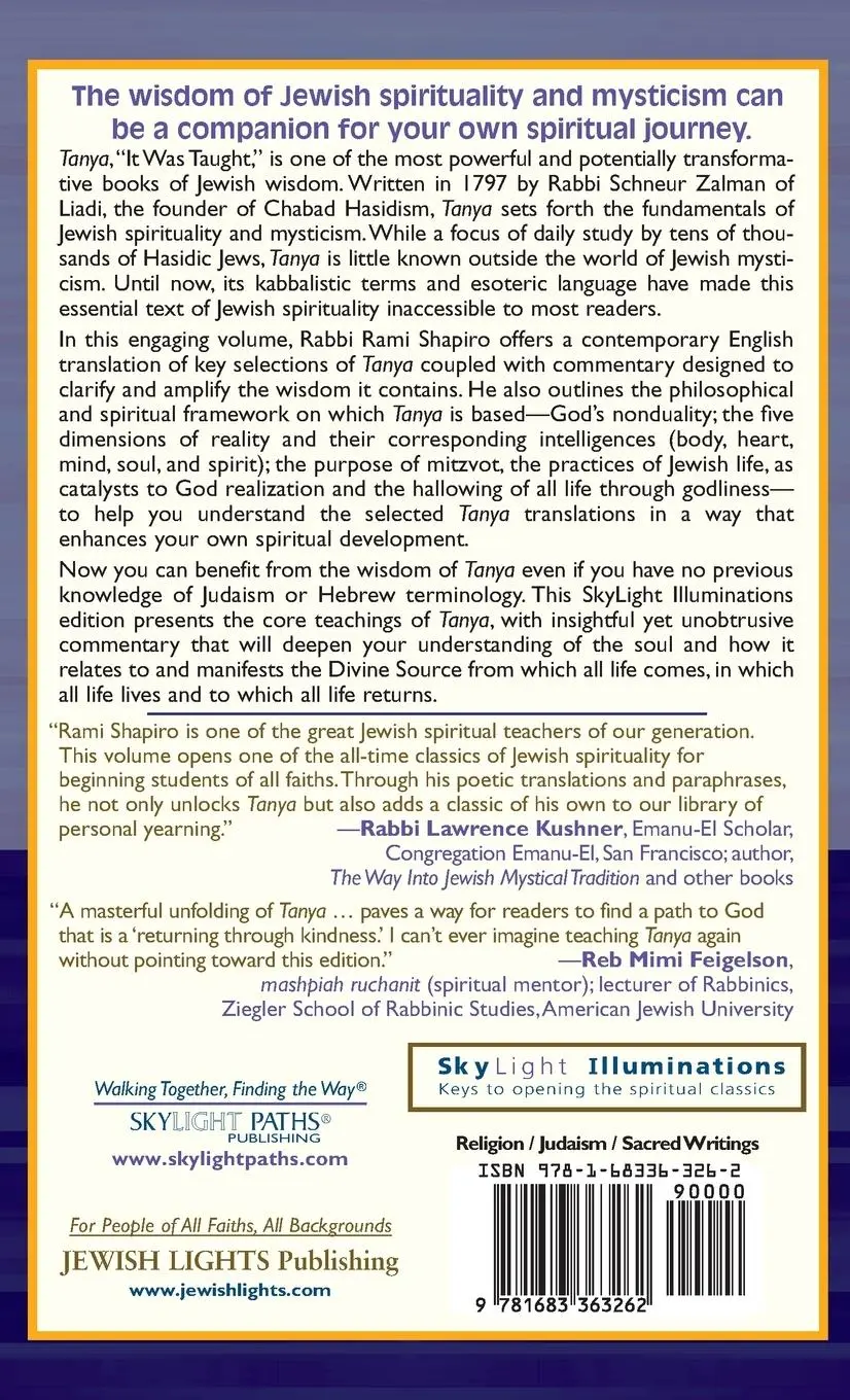 Rückseite: 9781683363262 | Tanya the Masterpiece of Hasidic Wisdom | Buch | Englisch | 2010