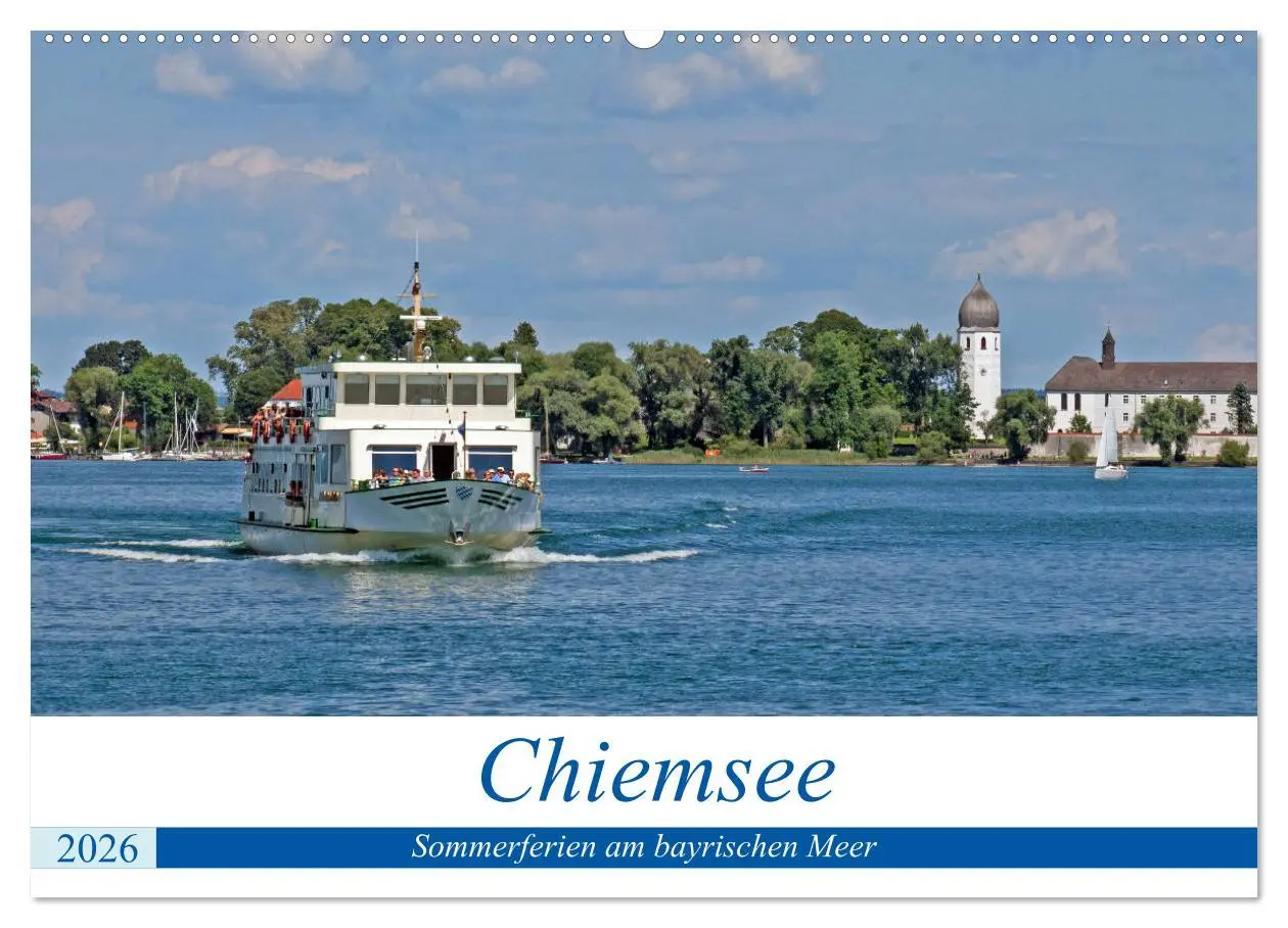 Cover: 9783457753262 | Chiemsee - Sommerferien am bayrischen Meer (Wandkalender 2026 DIN...