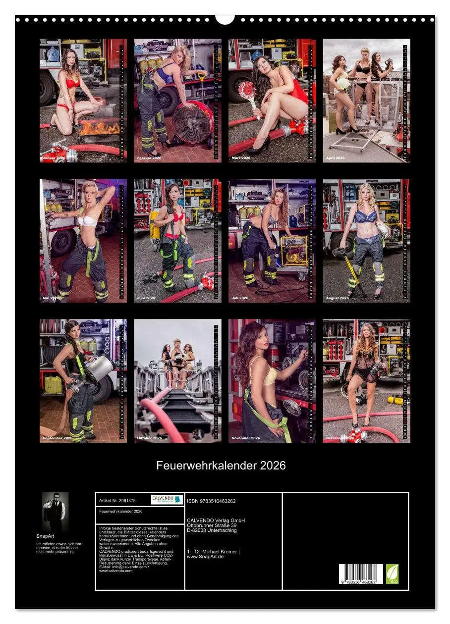 Bild: 9783516463262 | Feuerwehrkalender 2026 (Wandkalender 2026 DIN A2 hoch), CALVENDO...