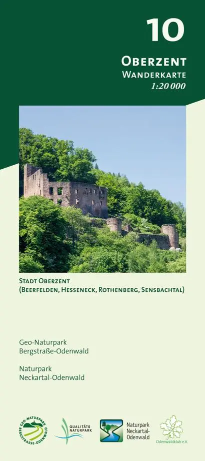 Cover: 9783947593262 | Oberzent 1:20.000 | Geo-Naturpark Bergstraße-Odenwald (u. a.) | 2 S.