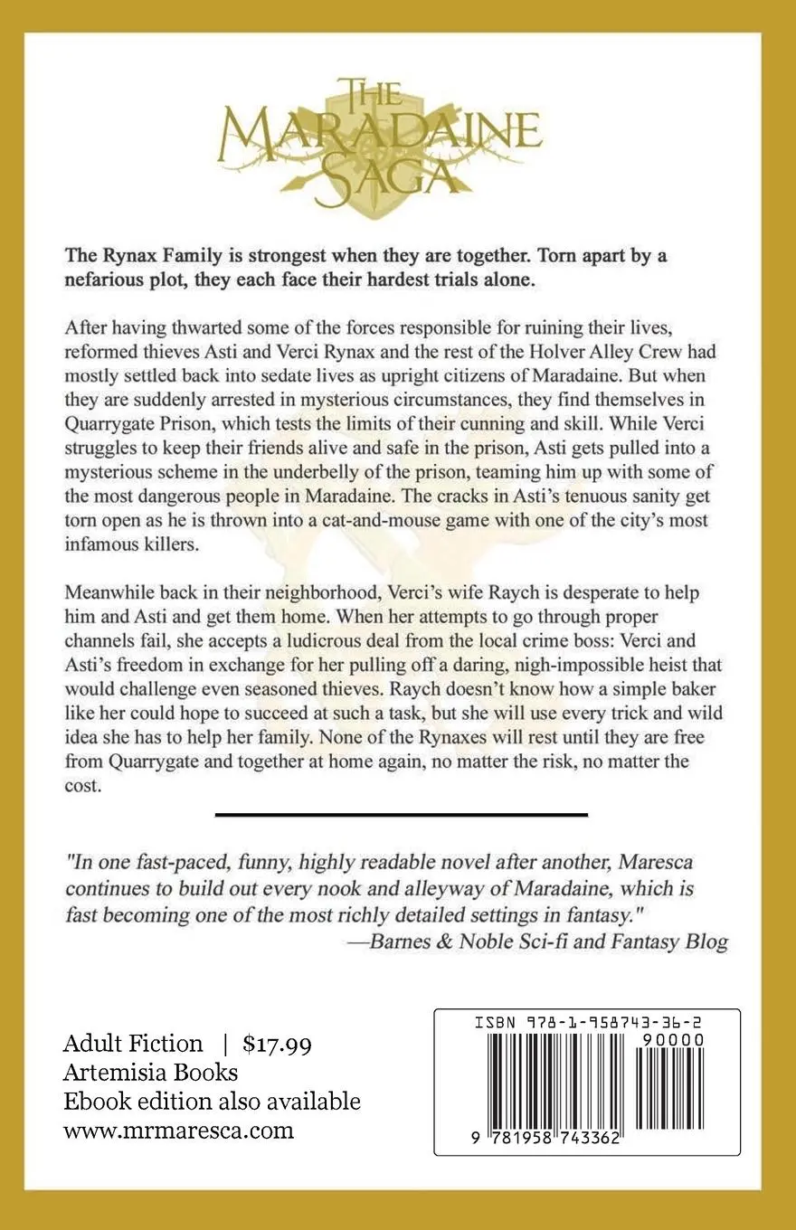 Rückseite: 9781958743362 | The Quarrygate Gambit | Marshall Ryan Maresca | Taschenbuch | Englisch