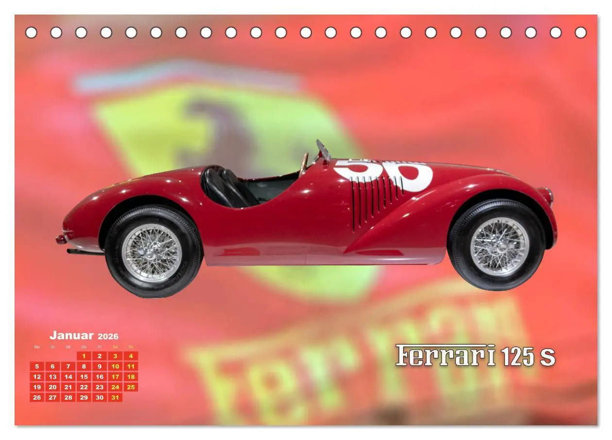 Bild: 9783457503362 | Ferrari - Synonym für Motorsport (Tischkalender 2026 DIN A5 quer),...