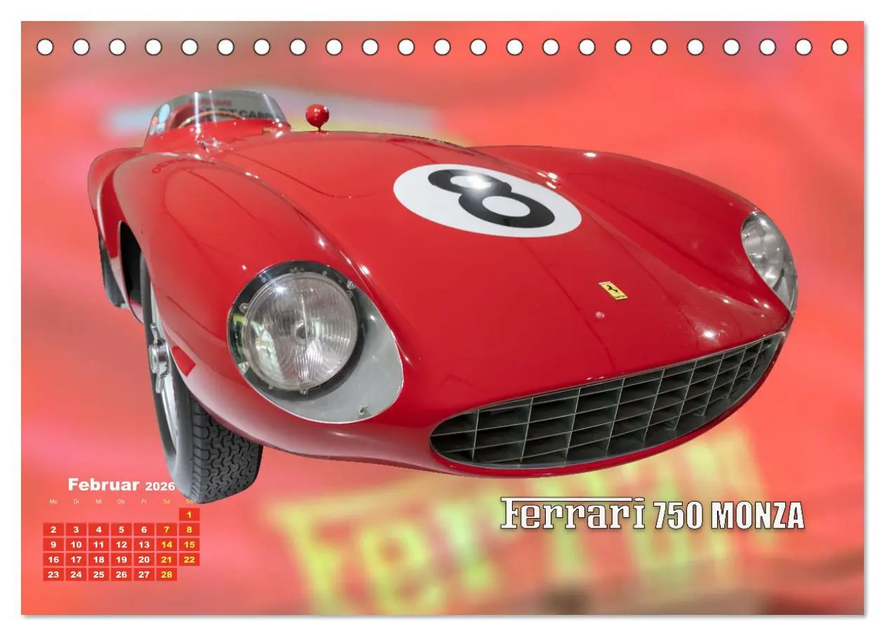 Bild: 9783457503362 | Ferrari - Synonym für Motorsport (Tischkalender 2026 DIN A5 quer),...