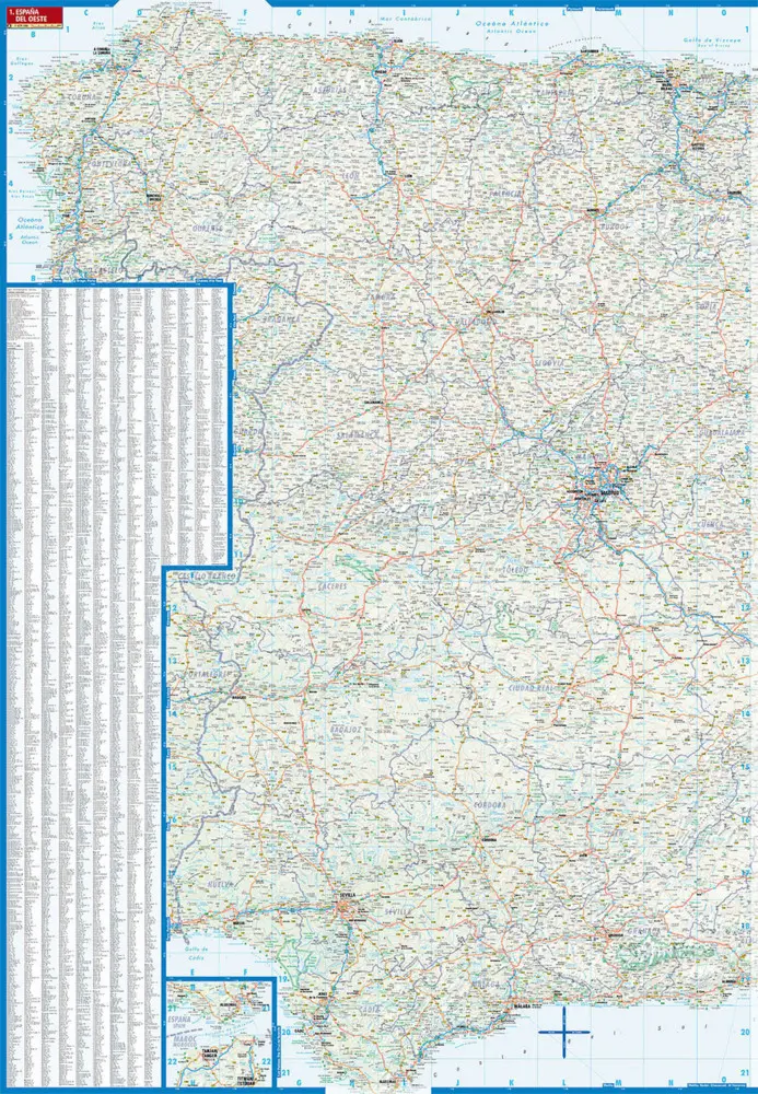 Bild: 9783866093362 | Borch Map Spanien. Espana. Spain | (Land-)Karte | 2 S. | Deutsch