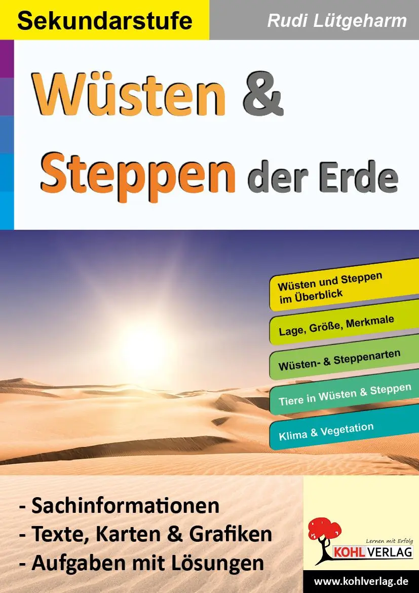 Cover: 9783985583362 | Wüsten &amp; Steppen der Erde | Rudi Lütgeharm | Taschenbuch | 52 S.