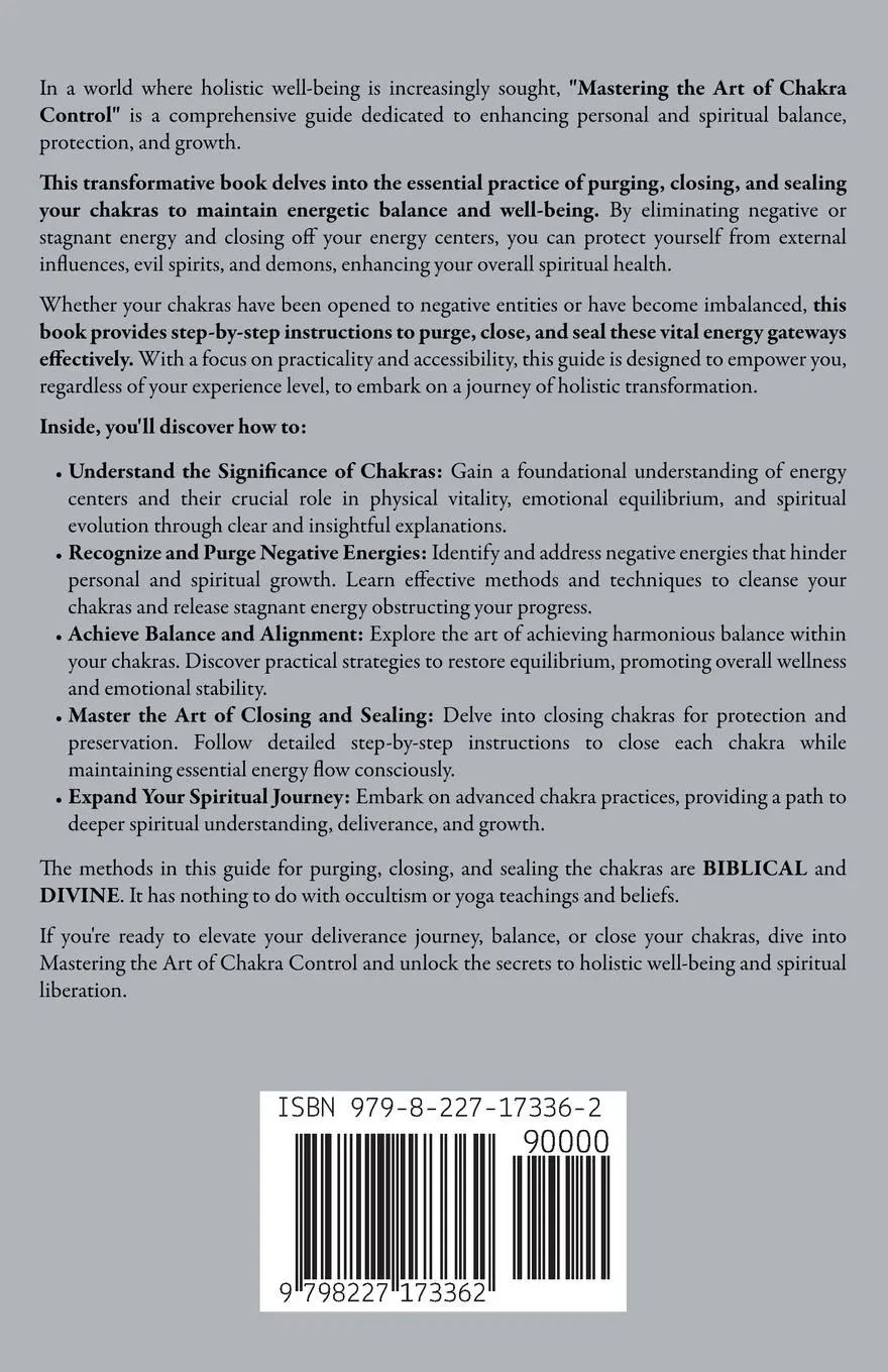 Rückseite: 9798227173362 | Mastering the Art of Chakra Control | Anthony Langmartey | Taschenbuch