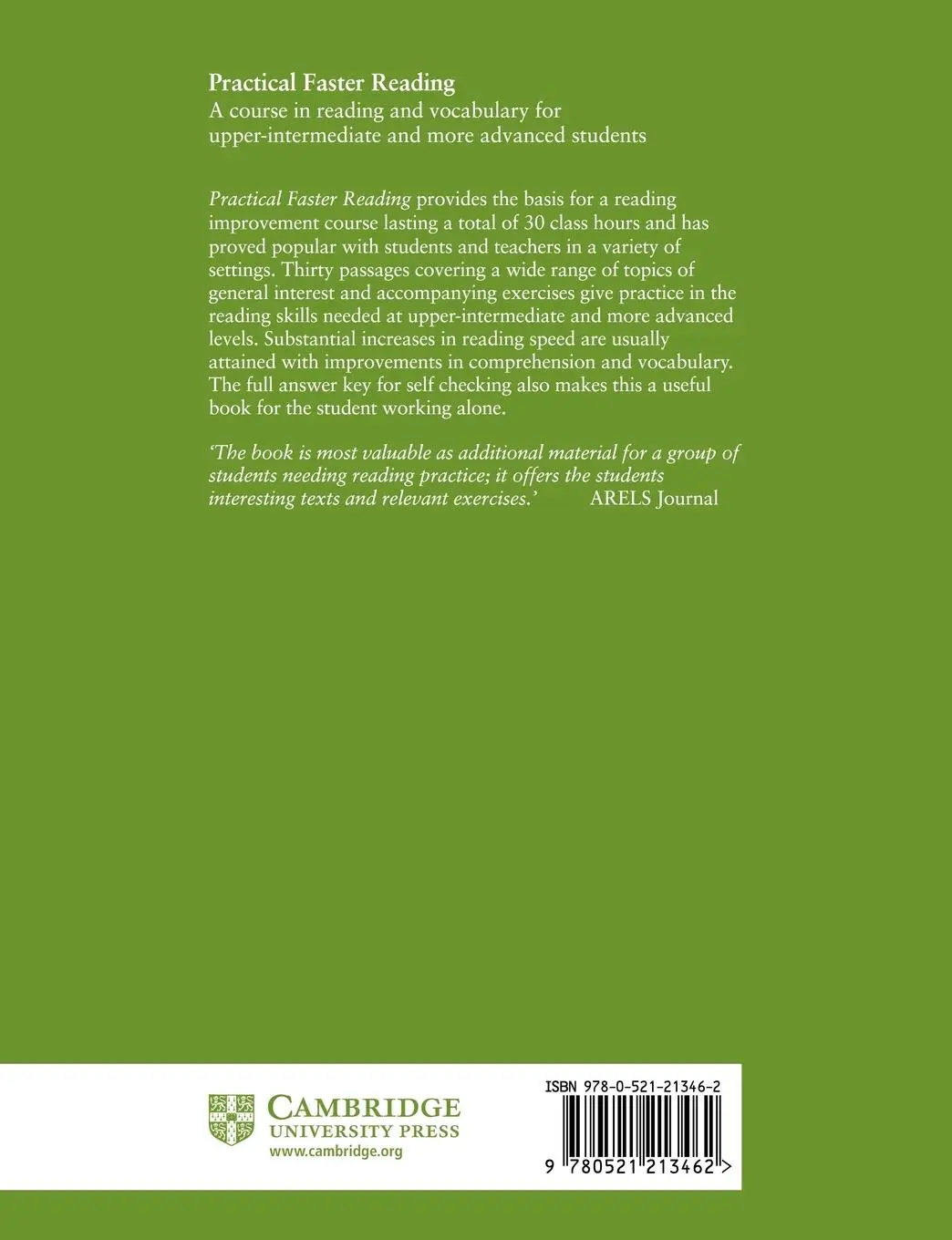 Rückseite: 9780521213462 | Practical Faster Reading | Gerald Mosback (u. a.) | Taschenbuch | 1976