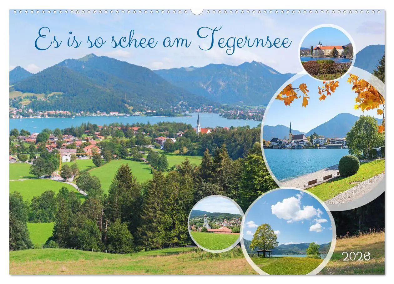 Cover: 9783457283462 | Es is so schee am Tegernsee (Wandkalender 2026 DIN A2 quer),...