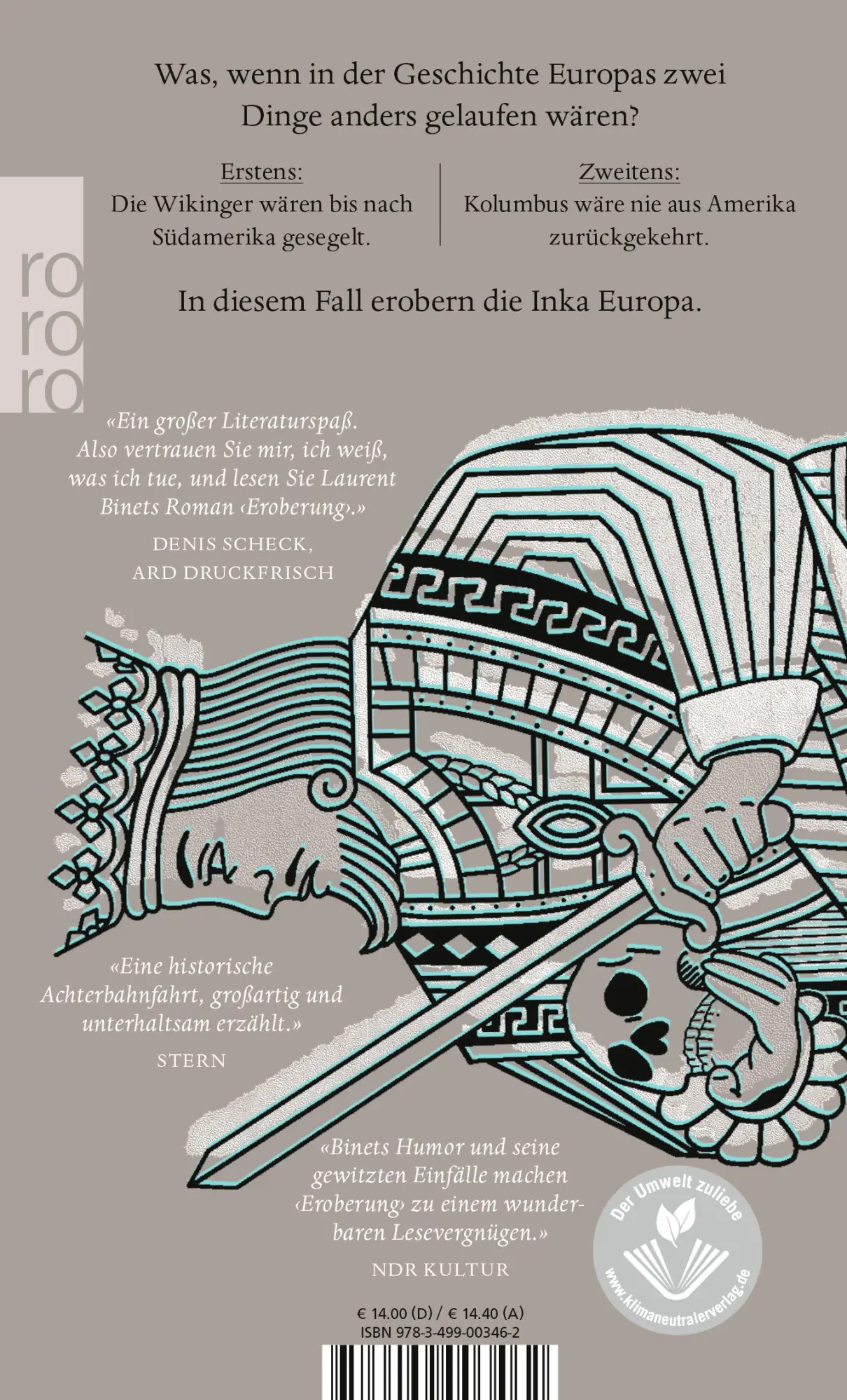 Rückseite: 9783499003462 | Eroberung | Laurent Binet | Taschenbuch | 384 S. | Deutsch | 2022