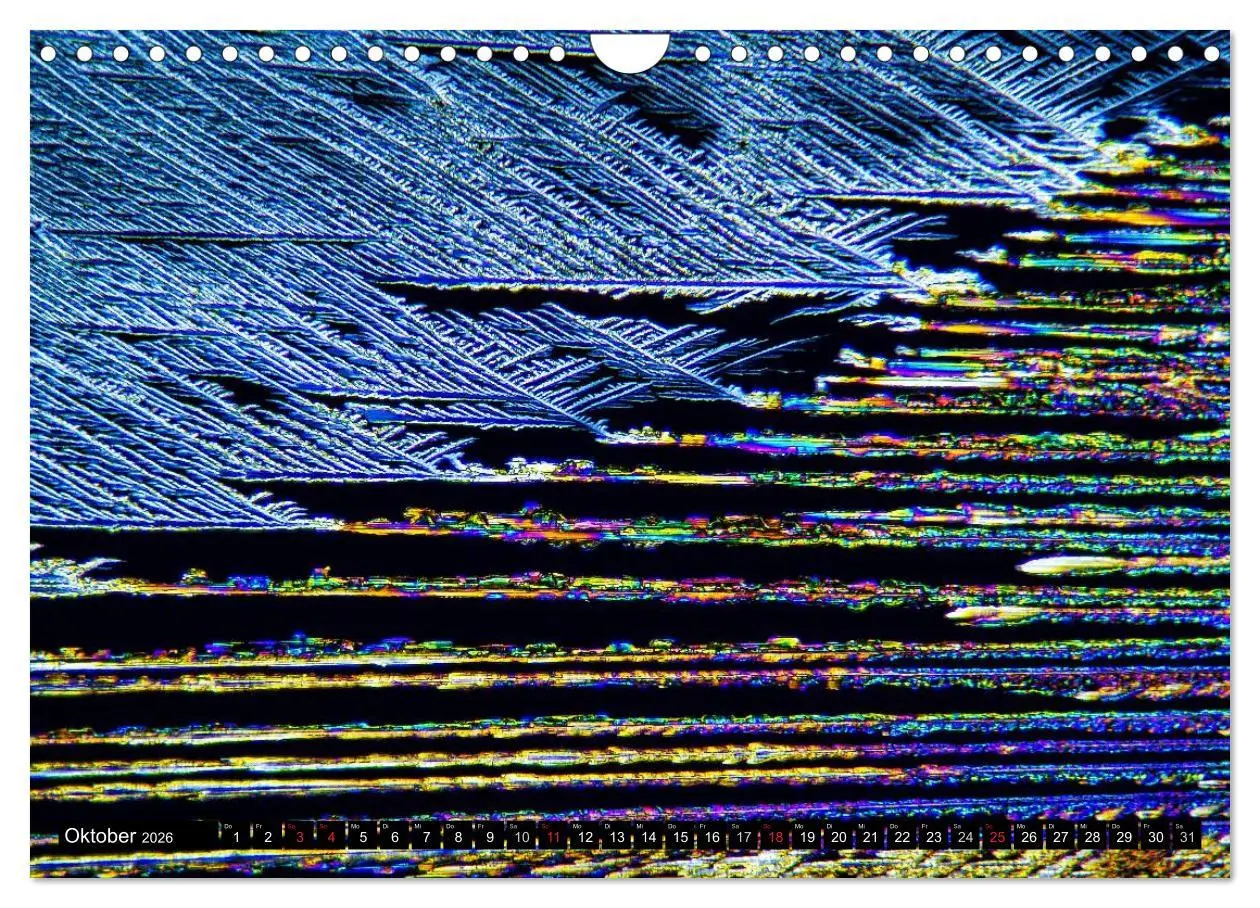 Bild: 9783516063462 | Mikrokristalle in polarisiertem Licht (Wandkalender 2026 DIN A4...