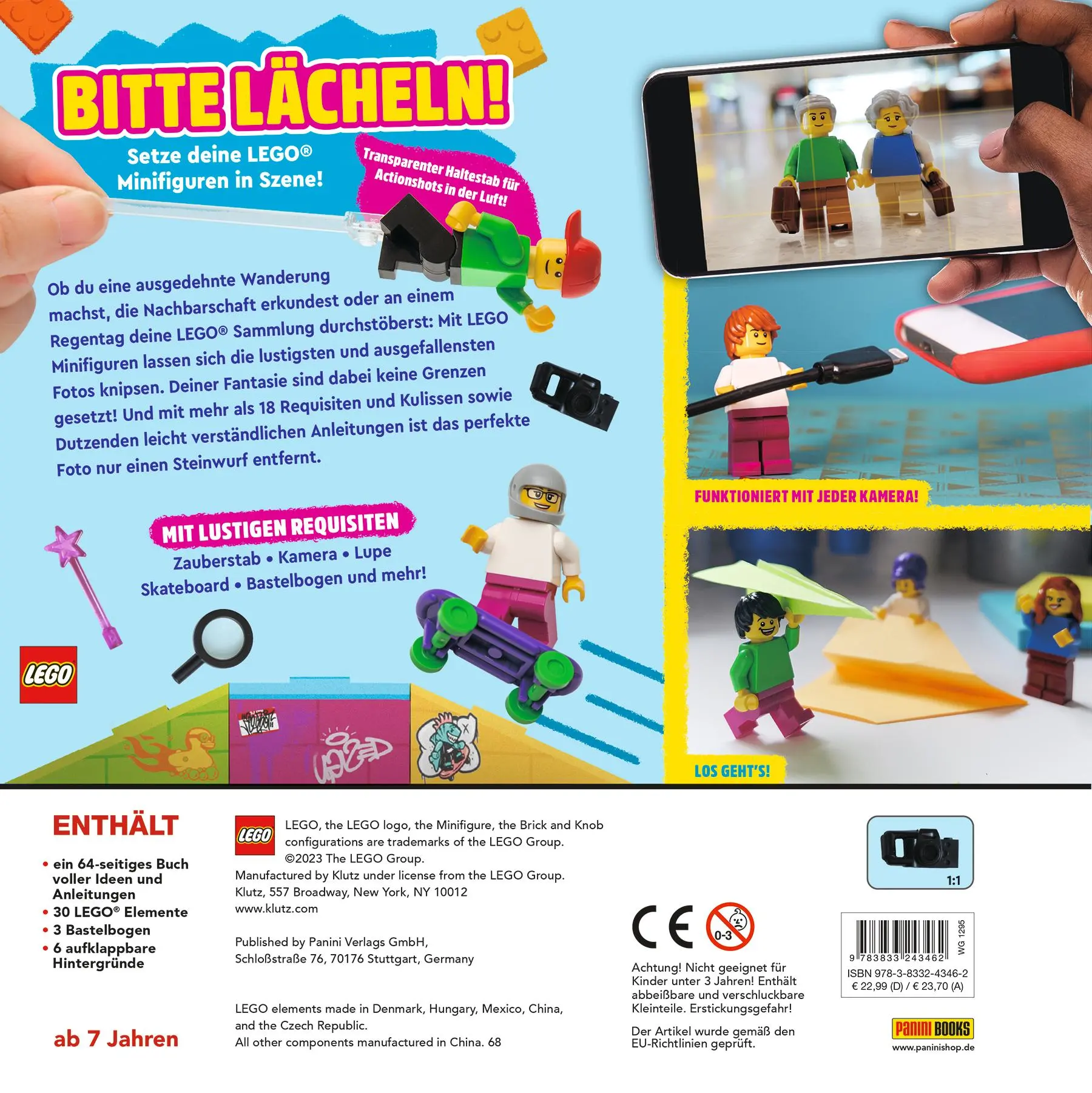 Rückseite: 9783833243462 | LEGO® Fotografieren mit Minifiguren | Panini | Taschenbuch | 64 S.